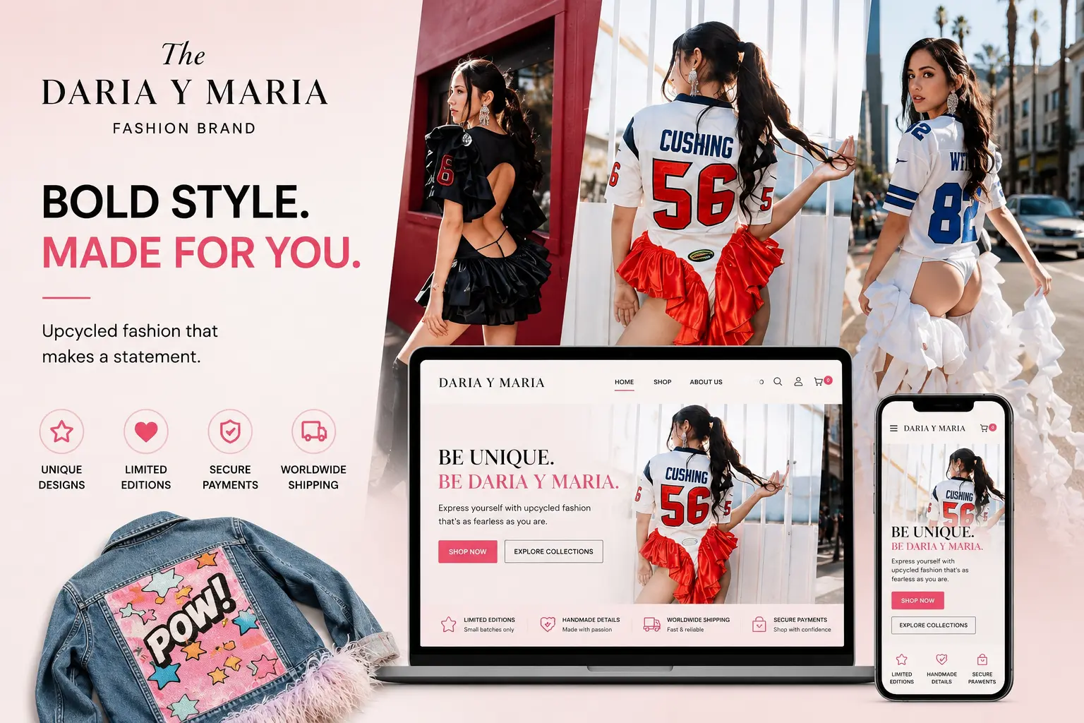 DARIA Y MARIA Fashion Brand website project