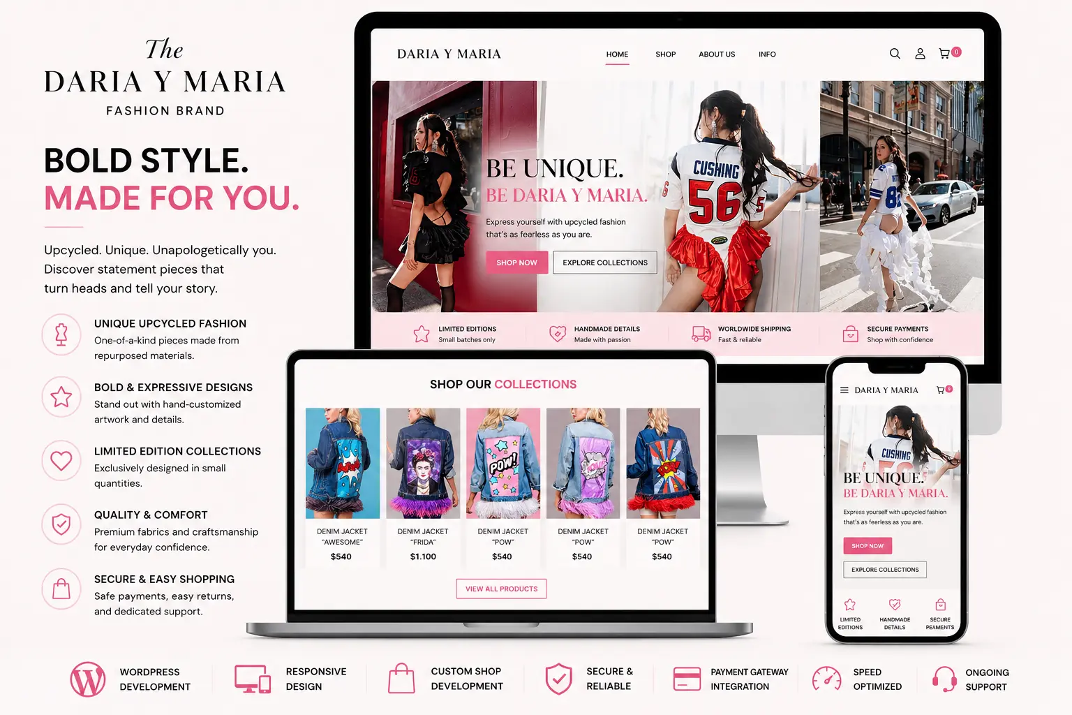 DARIA Y MARIA full website showcase