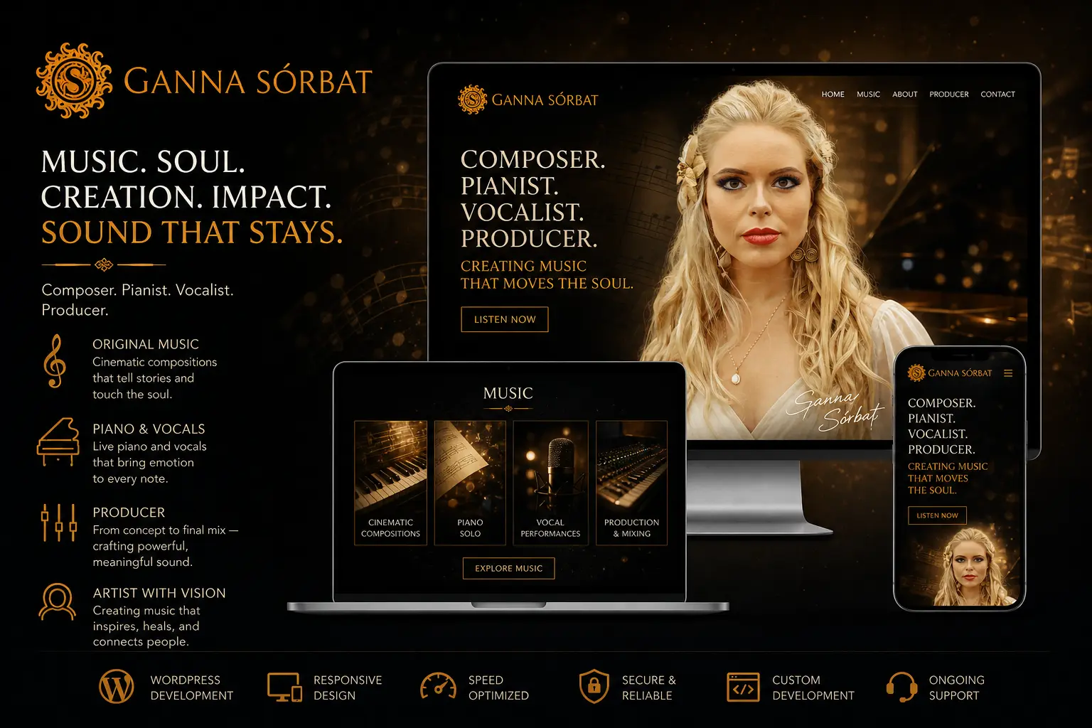 Ganna Sorbat full website showcase